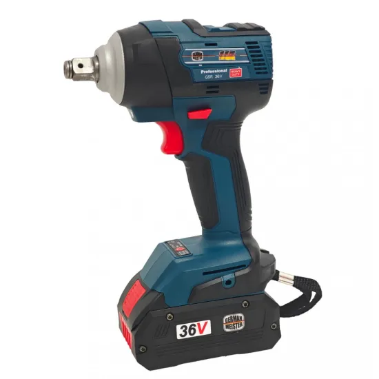 Bormasina cu impact si insurubat German Meister Brusless, 2 acumulatori 36V 8 AH
