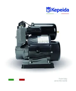 Pompă de apă de suprafață KEPEIDA PM80-800ZKR, 800 W, debit max 60 Litri/minut, înălțime maximă 45 metri, bobinaj 100% cupru, tehnologie și design italian