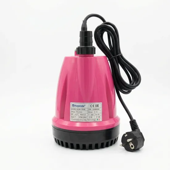 Pompa submersibila apa curata KEPEIDA KDW-200B, 0.2 kW, debit max 70 Litri/minut, inaltime maxima 5 metri, bobinaj 100% cupru, tehnologie si design italian