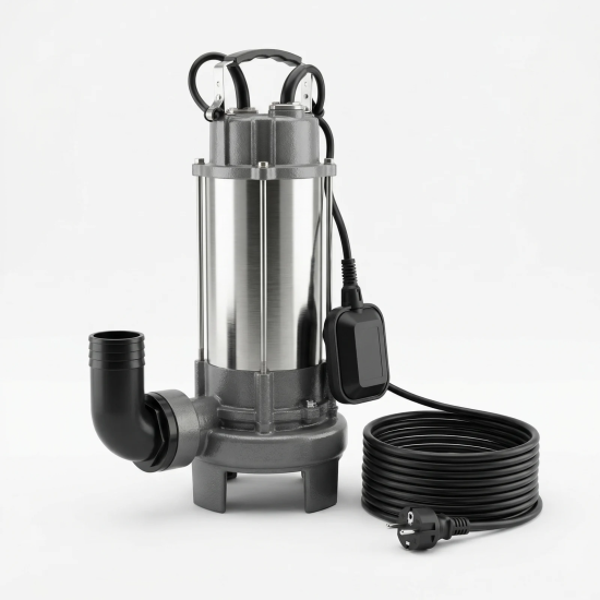 Pompa submersibila apa curata KEPEIDA V1500D-F, 1.5 kW, debit max 410 Litri/minut, inaltime maxima 14 metri, bobinaj 100% cupru, tehnologie si design italian