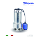 Pompă submersibilă pentru apă murdară KEPEIDA MVS750F, 750W, debit maxim 185 Litri/minut, înălțime maximă de refulare 10 metri, bobinaj 100% cupru, tehnologie și design italian