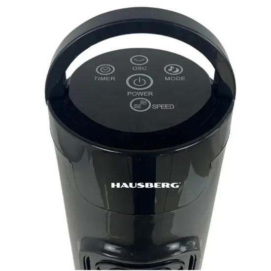 Ventilator Turn HAUSBERG cu Telecomanda, 60W, 3 Moduri de functionare
