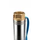 Pompa submersibila pentru put adanc KEPEIDA 3SPM420-0.92, 0.92 kW, otel inoxidabil, debit maxim 5.4 mc/ora, inalțime maxima de refulare 82 metri, bobinaj 100% cupru, tehnologie si design italian