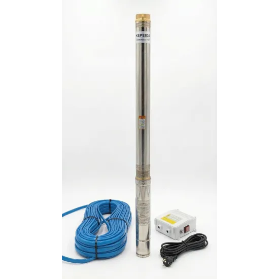 Pompa submersibila pentru put adanc KEPEIDA 3SPM420-0.92, 0.92 kW, otel inoxidabil, debit maxim 5.4 mc/ora, inalțime maxima de refulare 82 metri, bobinaj 100% cupru, tehnologie si design italian