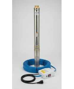 Pompa submersibila pentru put adanc KEPEIDA 4SPM414-1.1, 1.1 kW, otel inoxidabil, debit maxim 5.4 mc/ora, inalțime maxima de refulare 102 metri, bobinaj 100% cupru, tehnologie si design italian