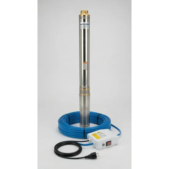 Pompa submersibila pentru put adanc KEPEIDA 4SPM414-1.1, 1.1 kW, otel inoxidabil, debit maxim 5.4 mc/ora, inalțime maxima de refulare 102 metri, bobinaj 100% cupru, tehnologie si design italian