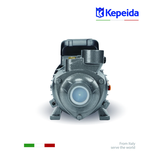 Pompă apă de suprafață KEPEIDA QB-80, 750 W, 2850 RPM, debit 50 L/min, înălțime de pompare 60 m, bobinaj 100% cupru, tehnologie și design italian