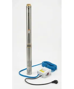 Pompa submersibila pentru put adanc KEPEIDA 4SPM1013-2.2, 2.2 kW, otel inoxidabil, debit maxim 14.4 mc/ora, inalțime maxima de refulare 88 metri, bobinaj 100% cupru, tehnologie si design italian