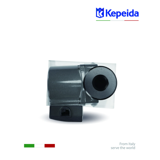 Pompă de recirculare apă KEPEIDA KPS32-8-180, 260/190/135 W, 2850 RPM, debit 5.4/3.6/2.0 mc/oră, Presiune maximă 10 bar, bobinaj 100% cupru, tehnologie și design italian