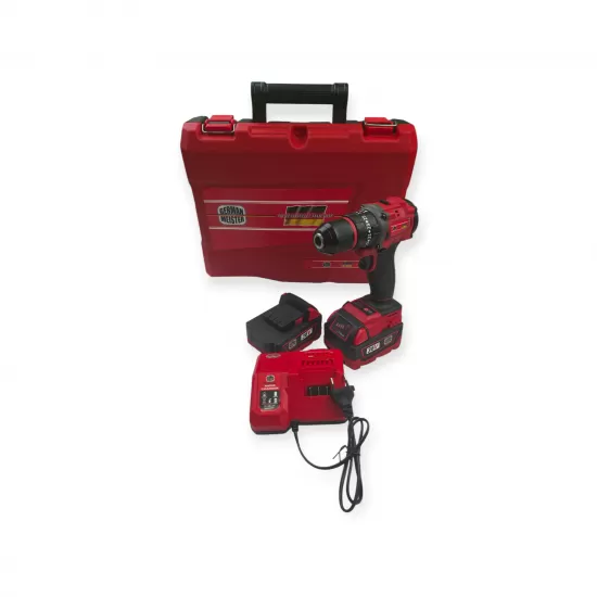 Bormasina German Meister Brushless 36V – Mandrina Metalica | 2 Acumulatori 36V 8Ah | Profesionala, Putere Maxima