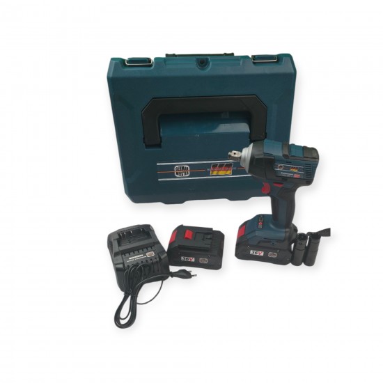 Bormasina cu impact si insurubat German Meister Brusless, 2 acumulatori 36V 8 AH