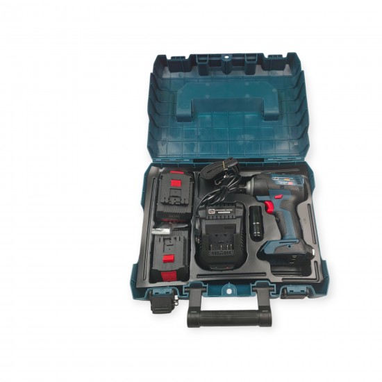 Bormasina cu impact si insurubat German Meister Brusless, 2 acumulatori 36V 8 AH