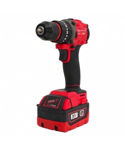 Trusa profesionala German Meister Rosu 36V 8Ah – Flex, Masina de gaurit, Masina de insurubat cu impact si Ciocan rotopercutor + 3 acumulatori si valiză