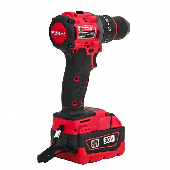 Trusa profesionala German Meister cu 3 scule electrice, Bormasina impact,Bormasina insurubat,Flex + 2 acumulatori 36V 8Ah