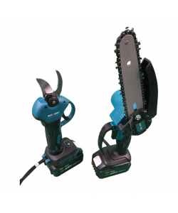 Foarfeca de vie si ferastrau 16cm - sina cu 2 lanturi, KRAFTROYAL, Lubrifiere automată, Fara perii, 36V. 8Ah. baterii