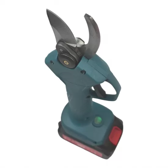 Foarfeca electrica Campion pentru vie si pomi, cu 2 acumulatori 48V 8Ah, albastra