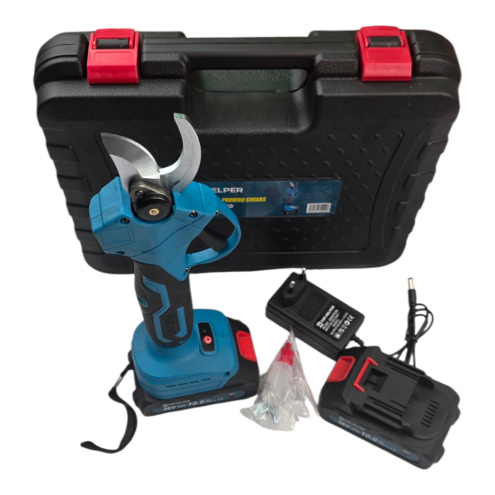 Foarfeca electrica de taiat crengi Top Helper cu 2 acumulatori 36V 10Ah, 2 trepte deschidere, cu valiza si încarcator