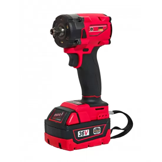 Trusa Profesionala German Meister 2 acumulatori 36V, 8 Ah – Cheie de Impact + Flex Unghiular, Încarcator Rapid si Tubulare Incluse