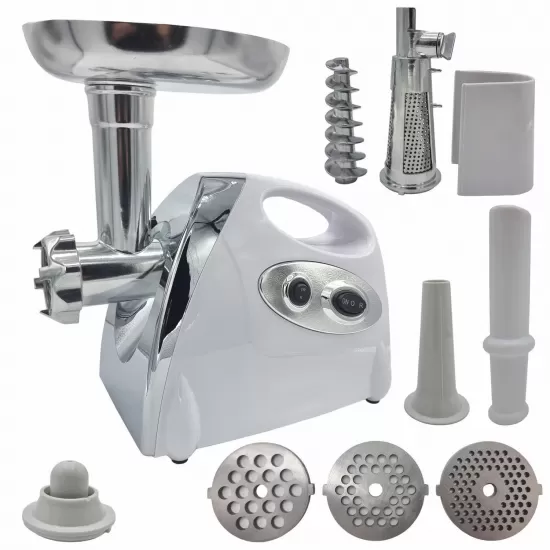 Masina electrica de tocat carne Fresco 4000W, Accesoriu tocat rosii, design modern