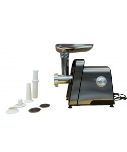 Masins de tocat carne din inox Campion 4000W cu 3 site, adaptor carnati si adaptor chiftele – aparat profesional pentru bucătărie