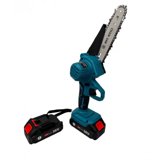 Produs resigilat Mini Drujba cu 2 Acumulatori, 36V, 8 Ah, 15CM Lama