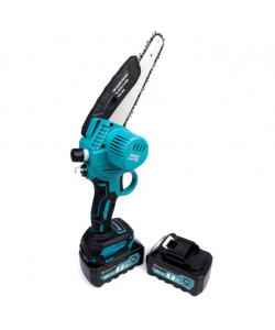 Produs resigilat Mini Drujba  cu sistem de ungere, 2 acumulatori 36V, 8Ah, Lama 8 Inch ( 20 cm), 1 lant