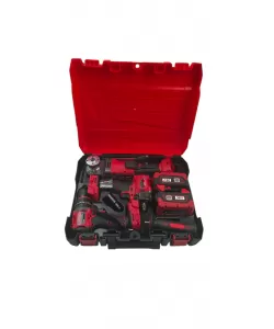 Trusa profesionala German Meister cu 3 scule electrice, Bormasina impact,Bormasina insurubat,Flex + 2 acumulatori 36V 8Ah