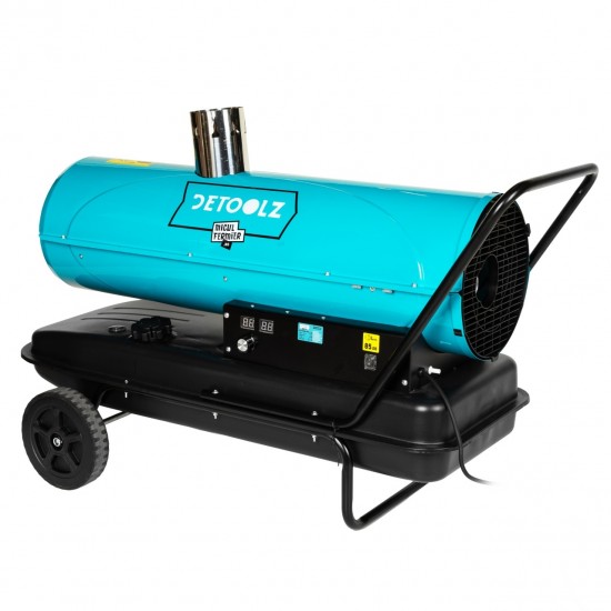 Tun de caldura Detoolz 30 kw, cos evacuare ,diesel, cu roti, capacitate rezervir 55 L