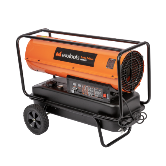 Produs resigilat Tun de caldura Evotools, 30 kw , incalzire 300 mp,Flux de aer: 710m³/h,Capacitate rezervor: 32L