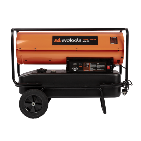 Produs resigilat Tun de caldura Evotools, 30 kw , incalzire 300 mp,Flux de aer: 710m³/h,Capacitate rezervor: 32L