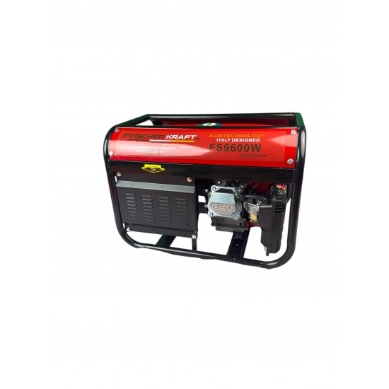 Generator de curent pe benzină Fischer Kraft FS9600W, 230V, 9600W, Priza 380v,3 prize 230V