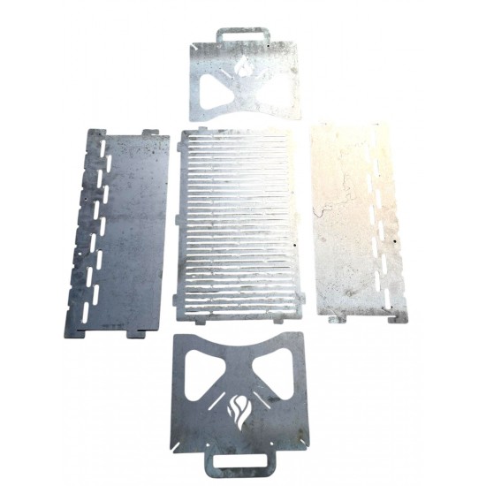 Gratar camping 50x30,tablă de 3 mm