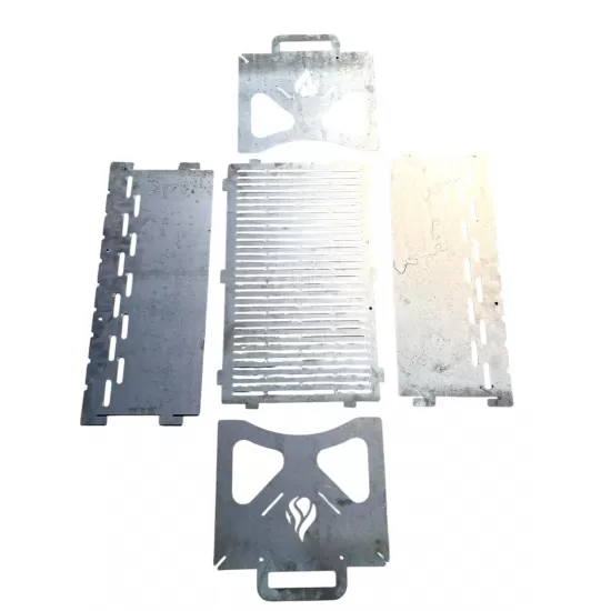 Gratar camping 50x30,tablă de 3 mm