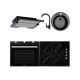 Pachet Cuptor incorporabil HB-8053NG, Electric, Putere 2225 W, 71 l, Clasa A, Plita HB-563NG, 4 arzatoare, Gaz, Sticla, Hota telescopica HB-1285NG, absorbtie 420 m3/h, 2 motoare, Chiuveta bucatarie HB-9500NG, compozit granit, Baterie HB-F5000, Negru