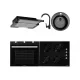 Pachet Cuptor incorporabil HB-8053NG, Electric, Putere 2225 W, 71 l, Clasa A, Plita HB-563NG, 4 arzatoare, Gaz, Sticla, Hota telescopica HB-1285NG, absorbtie 420 m3/h, 2 motoare, Chiuveta bucatarie HB-9500NG, compozit granit, Baterie HB-F5000, Negru Pachet Cuptor incorporabil HB-8053NG, Electric, Putere 2225 W, 71 l, Clasa A, Plita HB-563NG, 4 arzatoare, Gaz, Sticla, Hota telescopica HB-1285NG, absorbtie 420 m3/h, 2 motoare, Chiuveta bucatarie HB-9500NG, compozit granit, Baterie HB-F5000, Negru
