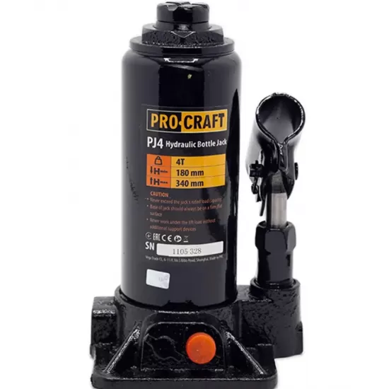 Cric hidraulic de carucior PROCRAFT PJ4 Sarcina maxima suportata 4 TONE Cric hidraulic de carucior PROCRAFT PJ4 Sarcina maxima suportata 4 TONE
