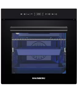 Cuptor electric incorporabil HAUSBERG HB-8046NG, 2550W, Capacitate 88L, 20 programe, Ventilator, Digital, Negru Cuptor electric incorporabil HAUSBERG HB-8046NG, 2550W, Capacitate 88L, 20 programe, Ventilator, Digital, Negru