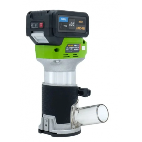 Freza lemn pe acumulator cu 1 acumulator si incarcator PROCRAFT POB24