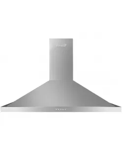 Hota incorporabila decorativa Hausberg HB-1360, Putere de absorbtie 650 m3/h, 1 motor, 90 cm, Inox