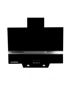 Hota Incorporabila decorativa Hausberg HB-1830NG, 60 cm, Filtru aluminiu, motor eco 450m3/h, Negru