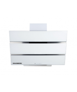 Hota incorporabila decorative HAUSBERG HB-1820AB, 112W, Corp din Sticla, LED, Putere de absorbtie 450 m3/h, 60 cm, Alb
