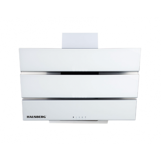 Hota incorporabila decorative HAUSBERG HB-1820AB, 112W, Corp din Sticla, LED, Putere de absorbtie 450 m3/h, 60 cm, Alb