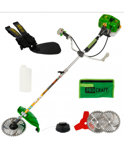 Motocoasa de mână pe benzină PROCRAFT T4350-S 52 cm³,9000 rot/min