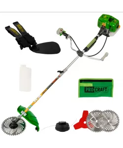 Motocoasa de mână pe benzină PROCRAFT T4350-S 52 cm³,9000 rot/min Motocoasa de mână pe benzină PROCRAFT T4350-S 52 cm³,9000 rot/min