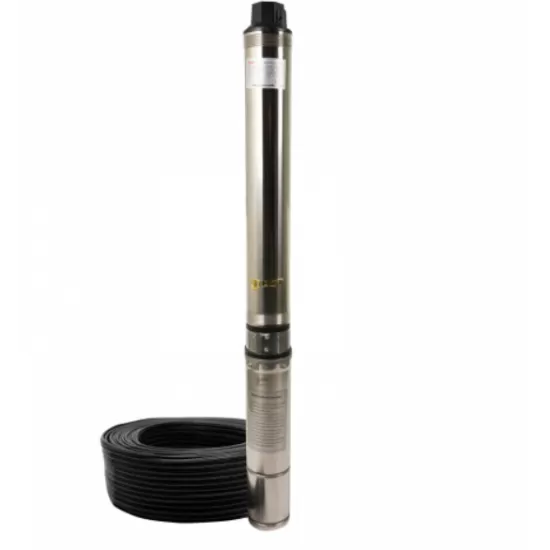 Pompa submersibila de mare adancime, DDT, 4SDM-20, 2200 W, Inox, 20 turbine, 10 mc/h Pompa submersibila de mare adancime, DDT, 4SDM-20, 2200 W, Inox, 20 turbine, 10 mc/h