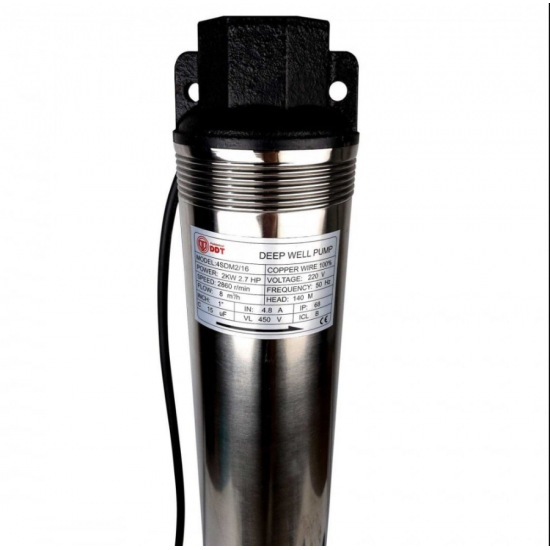 Pompa submersibila de mare adancime, DDT, 4SDM-20, 2200 W, Inox, 20 turbine, 10 mc/h