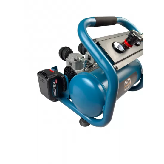 Compresor de aer portabil fără fir GERMAN MEISTER 10L, 20V, 2800W – cu 2 acumulatori XGT 128V 10Ah și încărcător