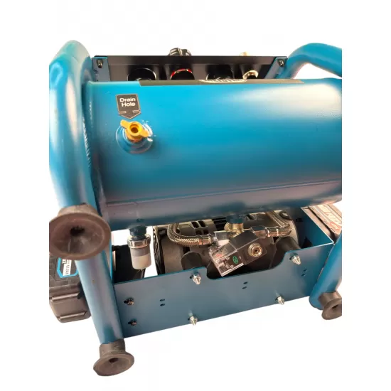 Compresor de aer portabil fără fir GERMAN MEISTER 10L, 20V, 2800W – cu 2 acumulatori XGT 128V 10Ah și încărcător