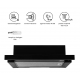 Hota incorporabila telescopica Hausberg HB-1285NG, putere de absorbtie 420 m3/h, 2 motoare, 60 cm, Negru
