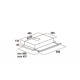 Hota incorporabila telescopica Hausberg HB-1285NG, putere de absorbtie 420 m3/h, 2 motoare, 60 cm, Negru